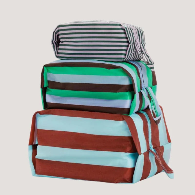 3D Travel Zip Set (Vacation Stripe Mix)