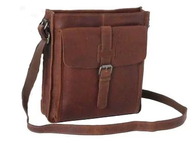 Ashwood Stratford A4 Tan Leather Messenger Bag