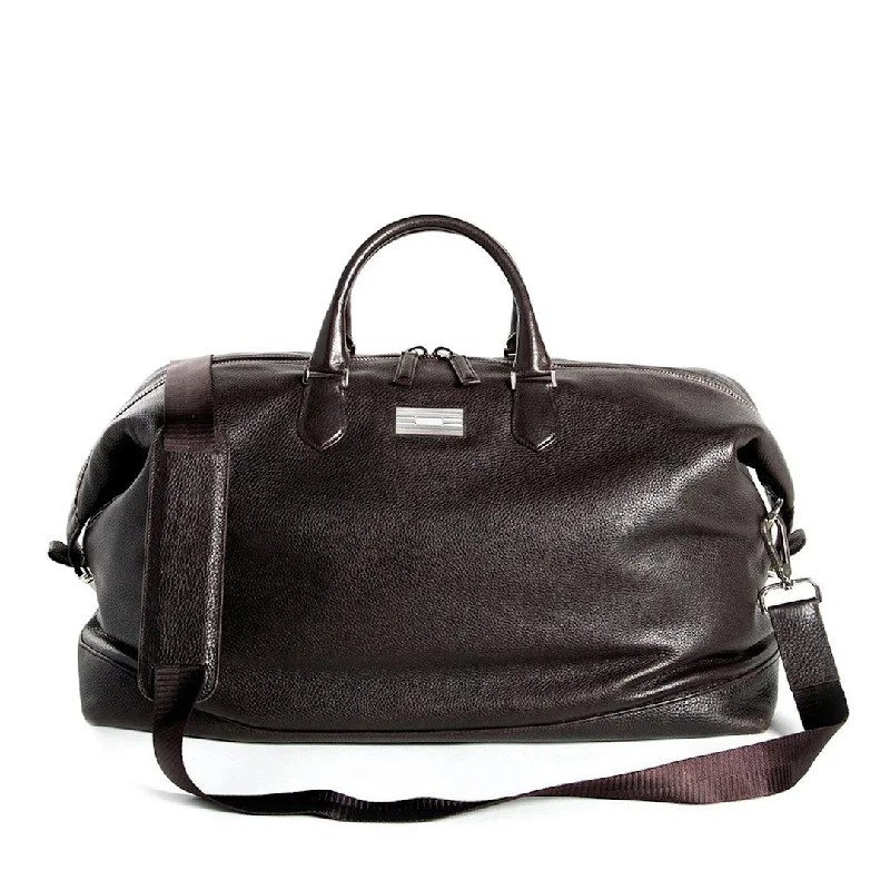 Aspen Travel Duffle Bag, Dark Brown Leather