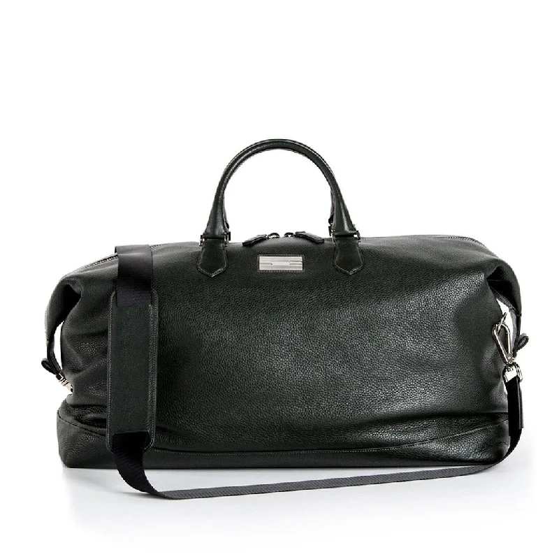 Aspen Travel Duffle Bag, Dark Green Leather