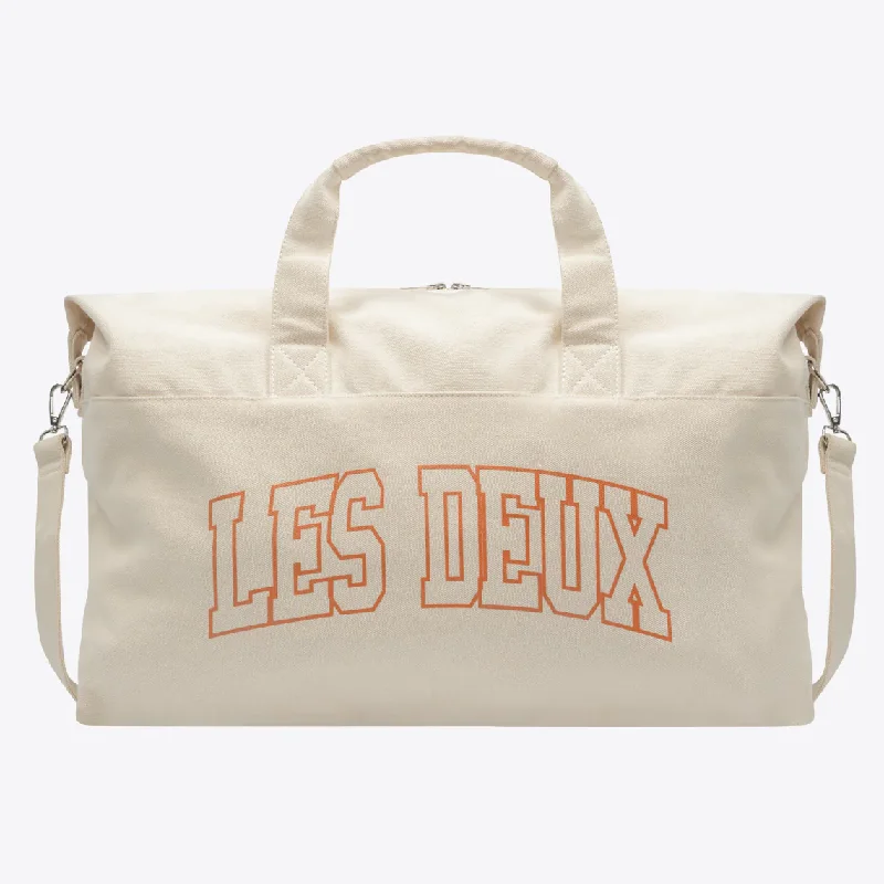 Blake Weekend Bag (Ivory + Dusty Orange)