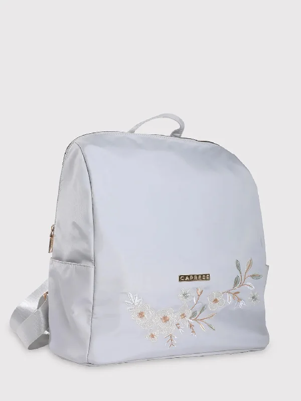 Caprese Sierra Backpack Embroidered Large Grey