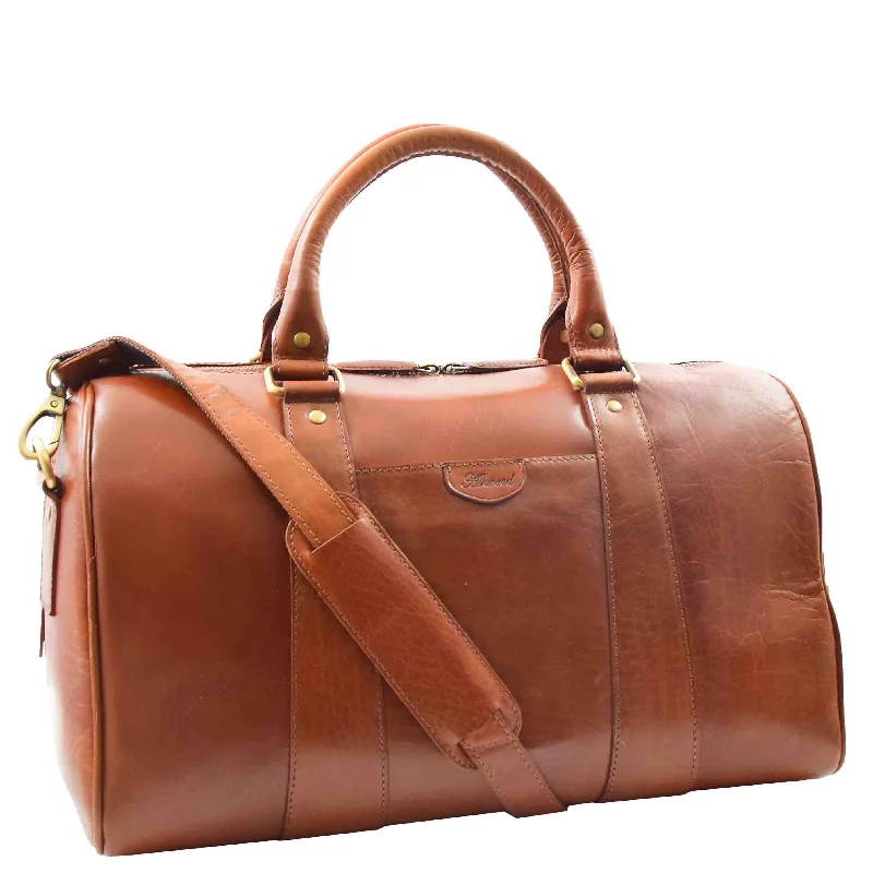 Classic Two Tone Weekend Bag Genoa Cognac