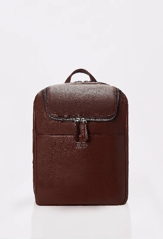 Coffee Leather Backpack