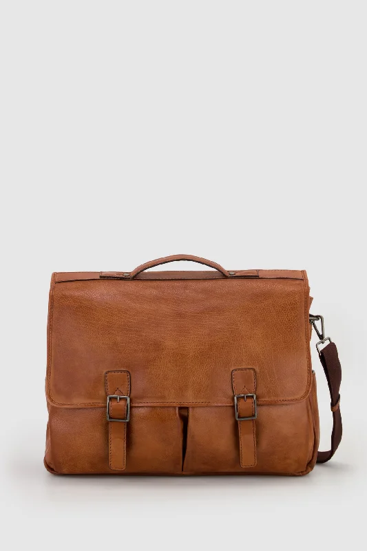 Aaron Leather Briefcase