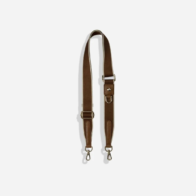 Geneva Shoulder Strap, Tan Stone (Light Gold Fitting)