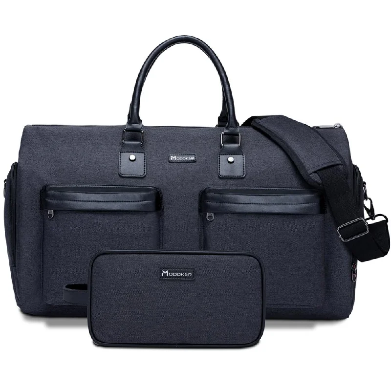 Grey Carry On Business Travel Duffel Bag Cosmetic Bag Overnight Weekender Bag  Duffel Hanging Clothes Bag in 2020