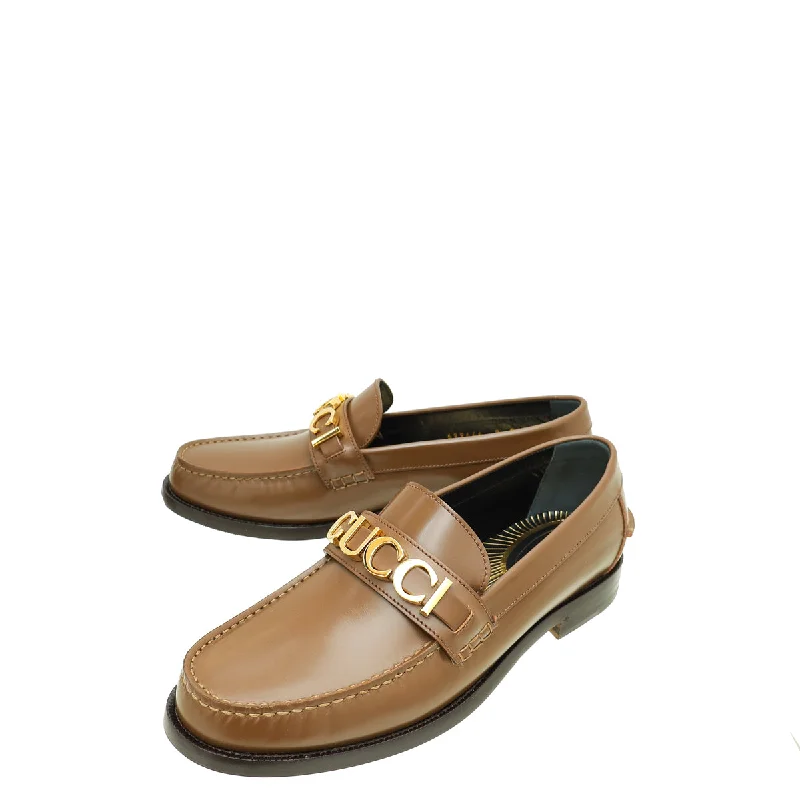 Gucci Brown Logo  Loafer 8