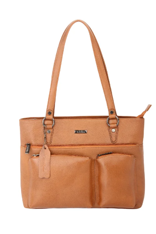 Ladies Premium Leather hand bag 997425 (TAN)