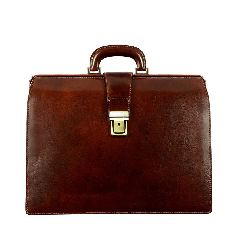 Large Leather Briefcase - The Firm