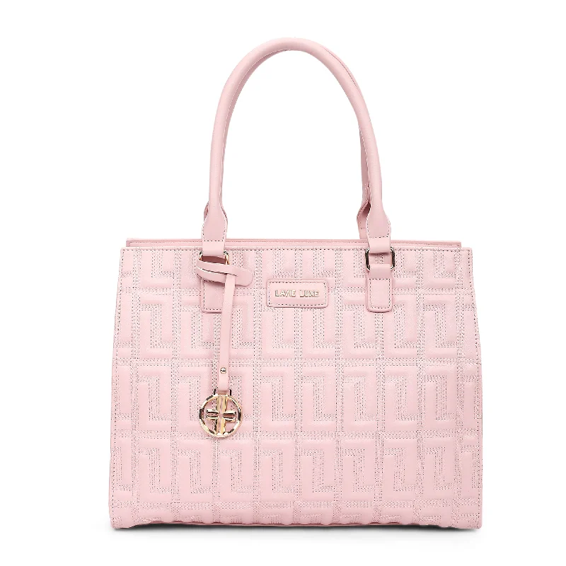 Lavie Luxe Jelly Light Pink Large Women's Satchel