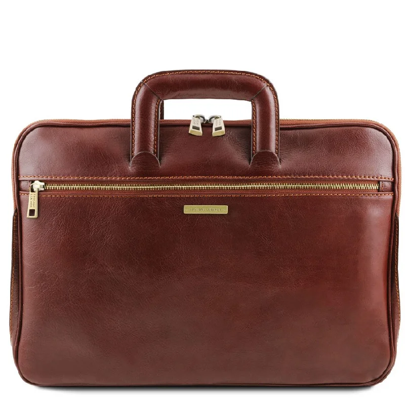 Caserta Leather Document Briefcase