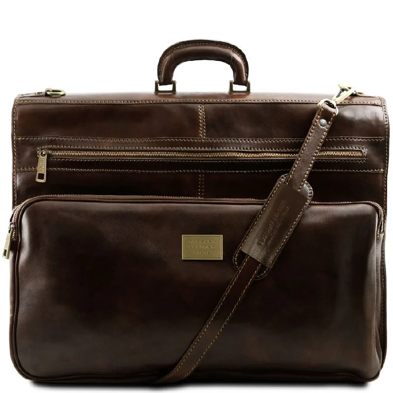 Papeete Leather Garment Bag