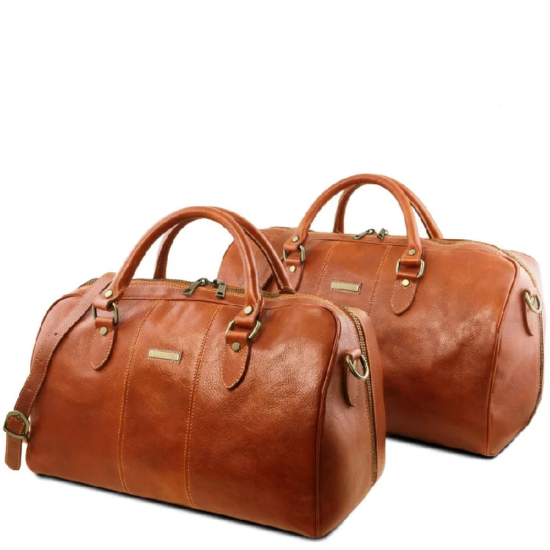 Lisbona Leather Travel Set