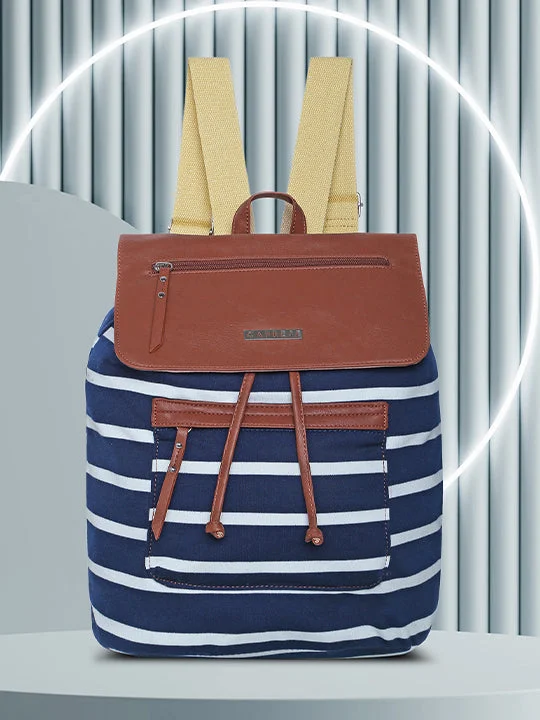 Caprese London Backpack Medium Navy Saddle