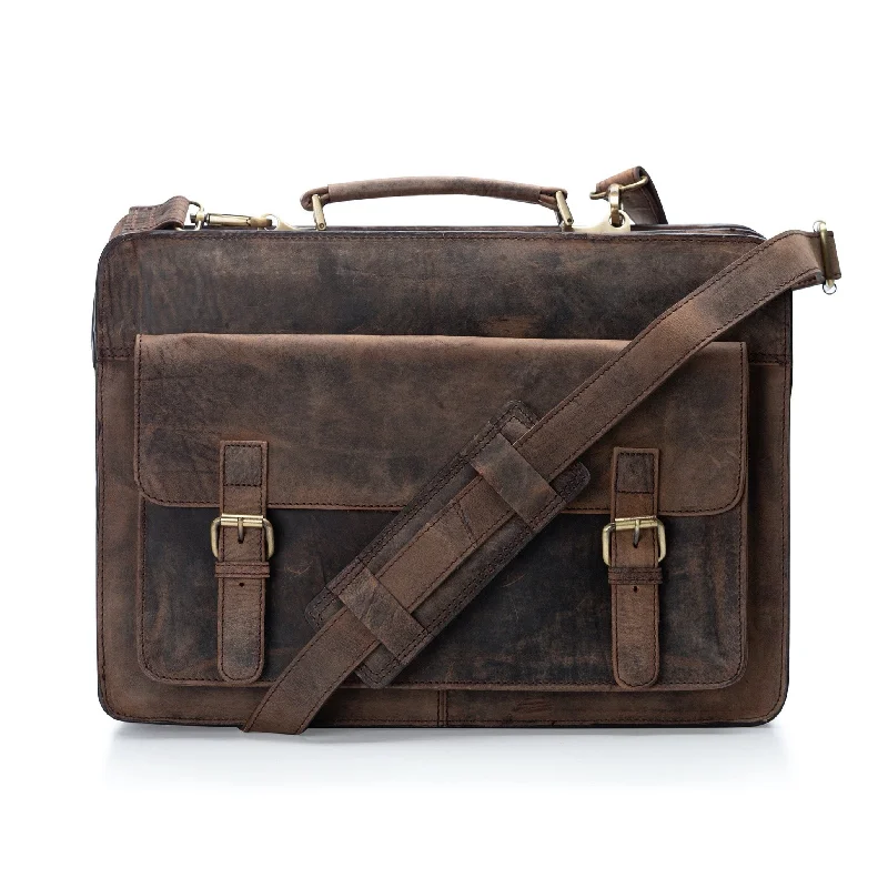 Parker Leather Mens Briefcase