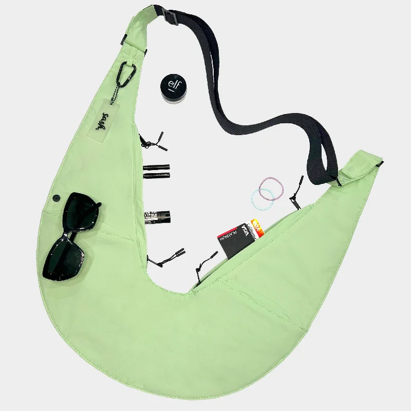 Mint Nylon Sash Bag