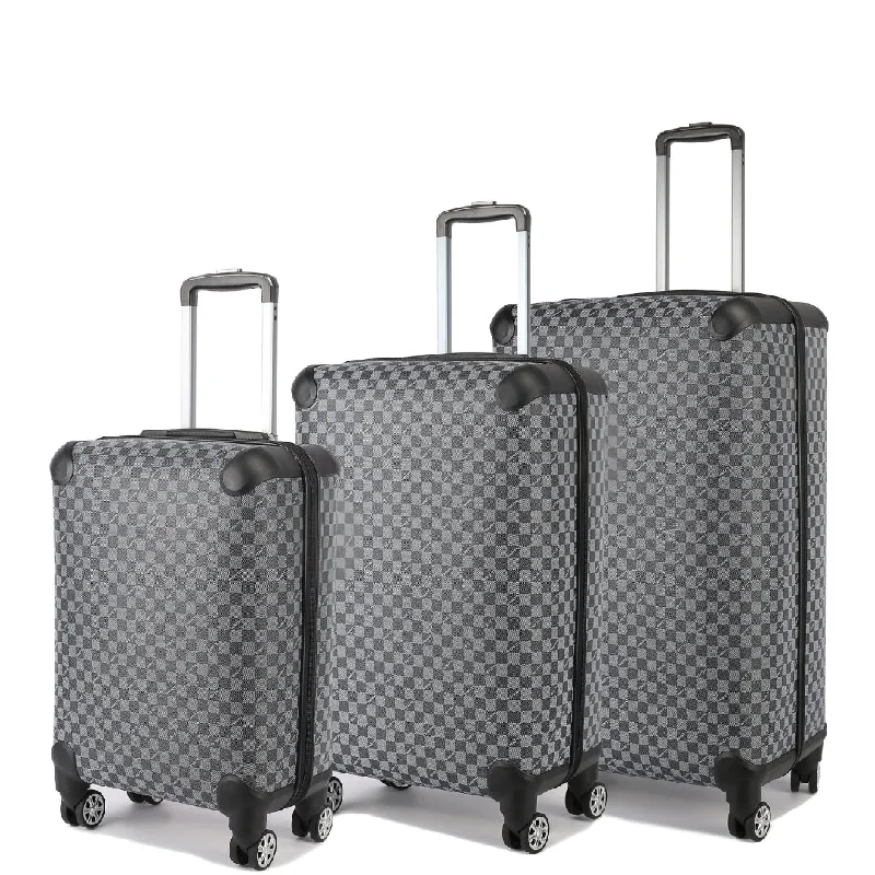 Monogram Traveling Set of 3-Black