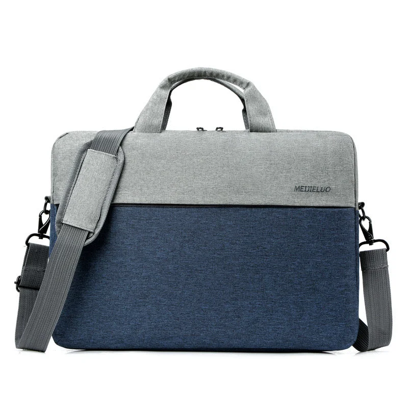 Blue Laptop Bag 16 Inch Waterproof Polyester Briefcase T52