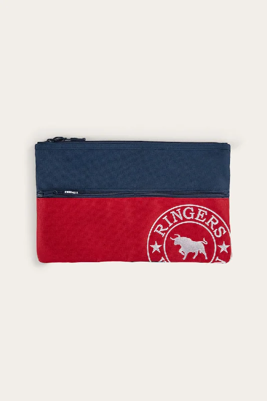 Spencer Pencil Case - Navy/Red