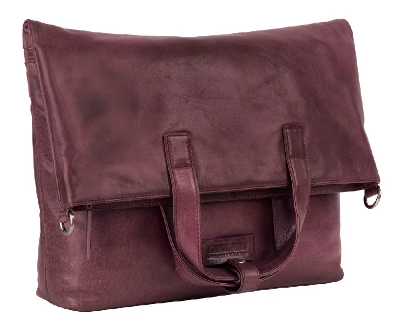 STOCKHOLM LARGE SHOULDER BAG IN BLACKBERRY