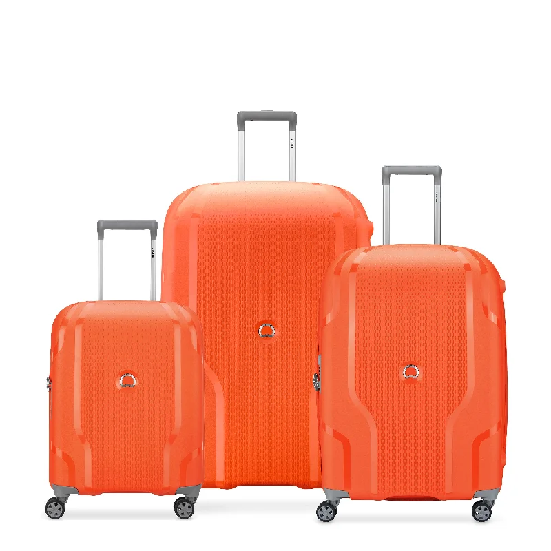 CLAVEL - Set 3 Expandable Suitcases (XL-83cm) (L-70cm) (S-55cm) Recycled Material