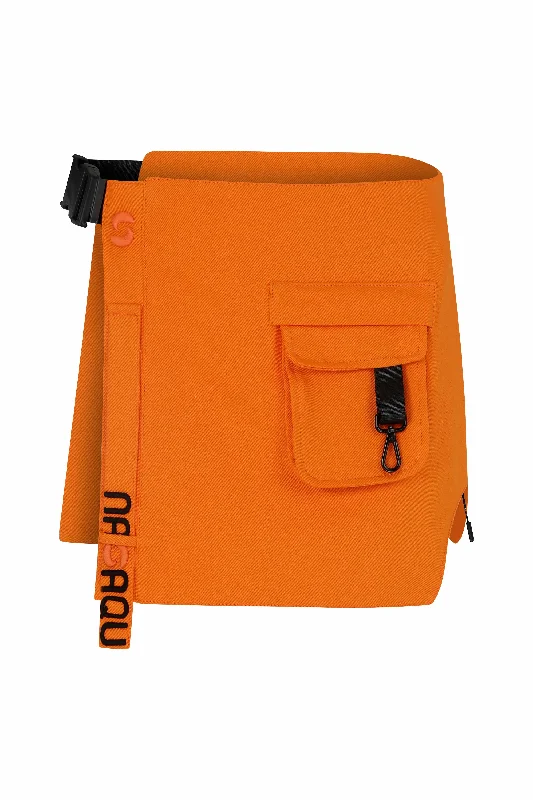 AQRU ADJUSTABLE RECYCLED COTTON WAIST ACCESSORIES UNISEX BAG - ORANGE