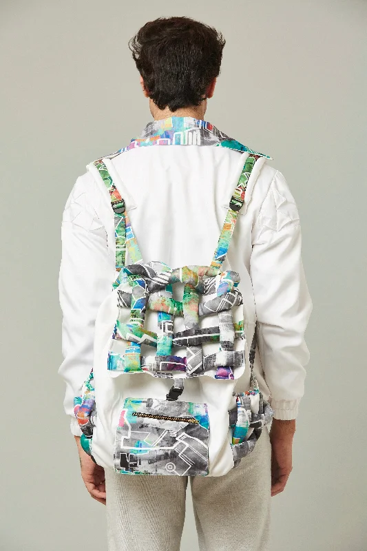 Unisex - Coloré sustainable recycled polyester backpack