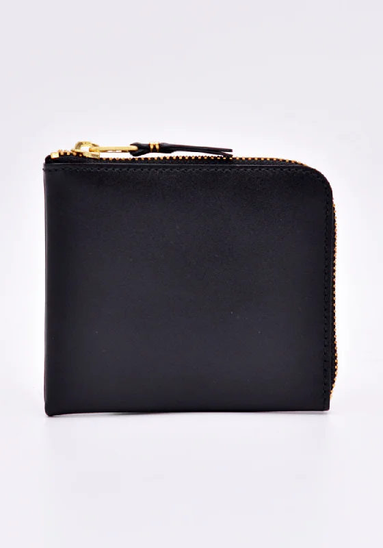 COMME DES GARCONS SA3100 CLASSIC ZIP WALLET BLACK