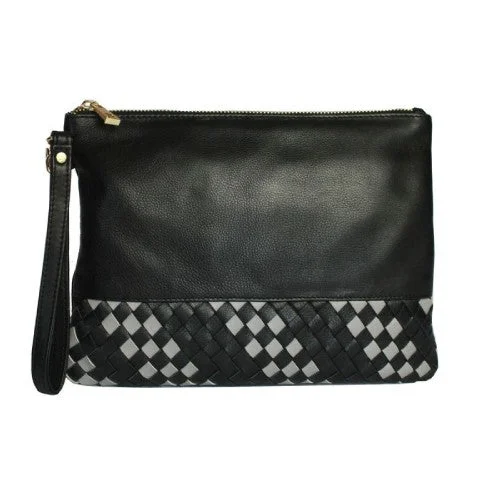 Eastern Counties Leather Womens/Ladies Carmen Wave Detail Clutch Bag