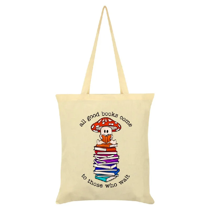 Grindstore All Good Books Come To Those Who Wait Tote Bag