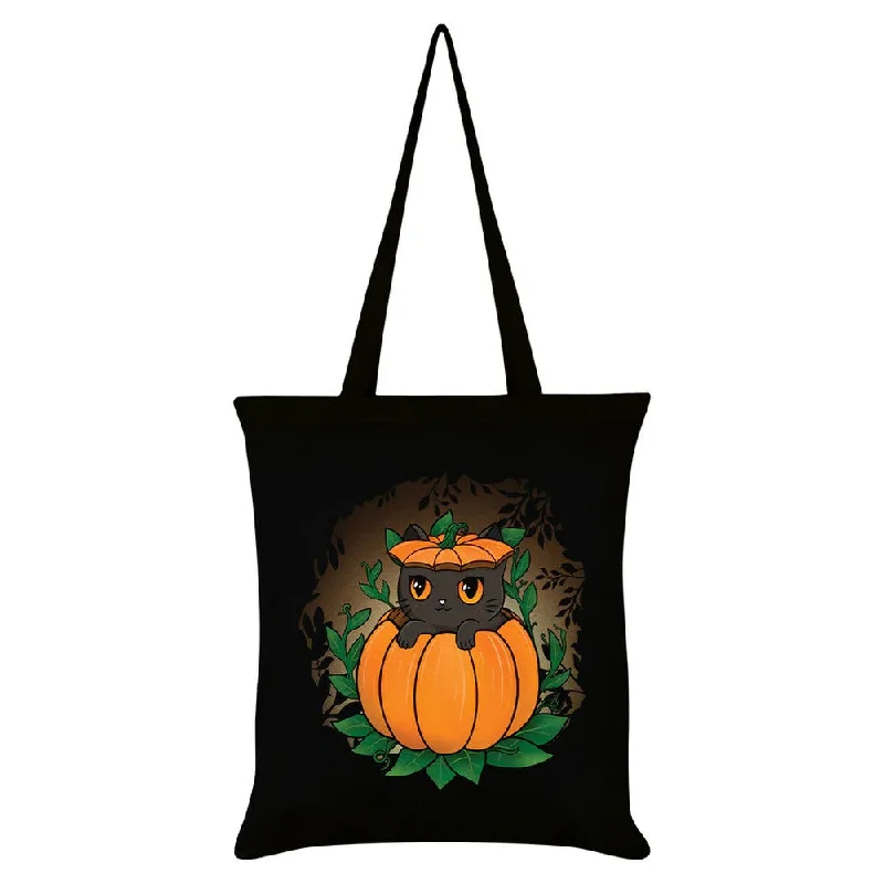 Grindstore Pumpkitten Tote Bag