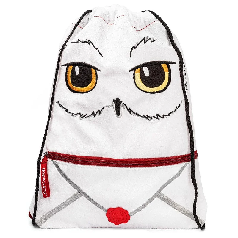 Harry Potter Delivery Hedwig Plush Drawstring Bag