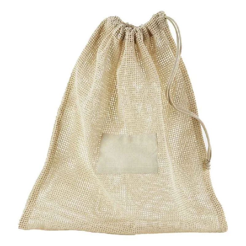 Westford Mill Mesh Organic Cotton Drawstring Bag